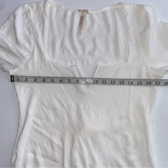 Free People Zoe Ivory Thong Long Sleeve Body-Suit size L - Picture 8 of 9